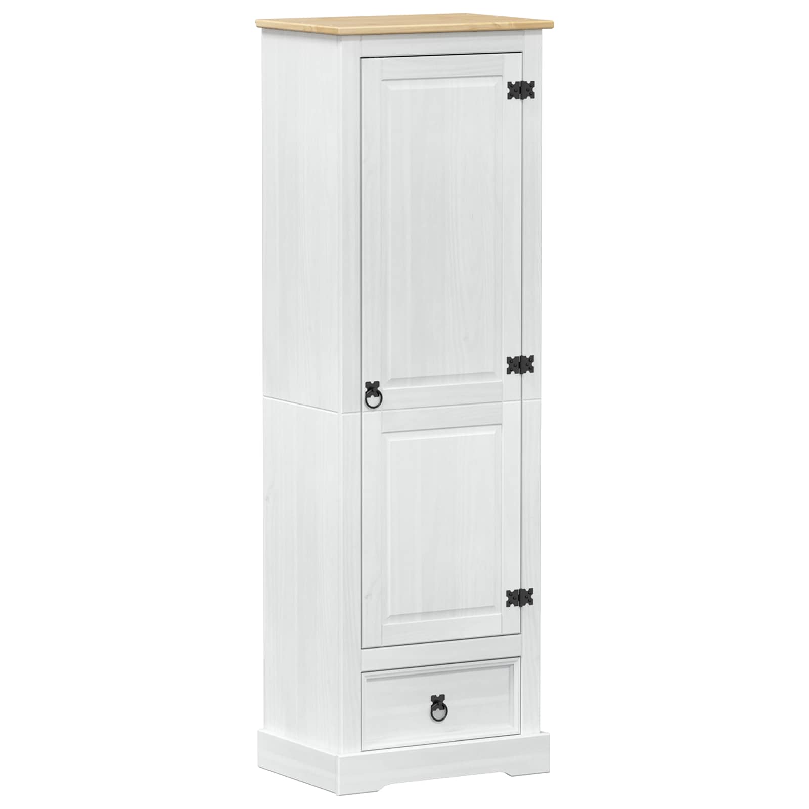Kleiderschrank Corona 55x38x170 cm Massivholz Kiefer