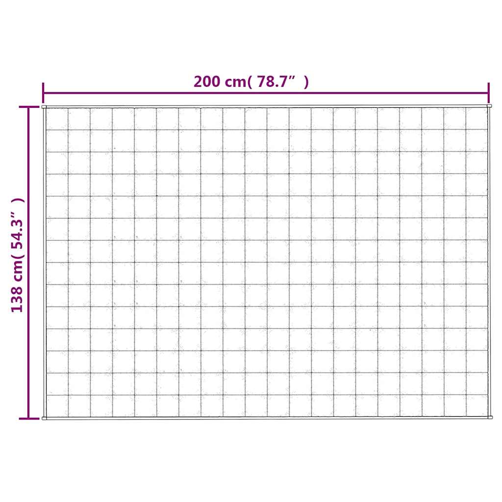 Gewichtsdecke Grau 122x183 cm 5 kg Stoff
