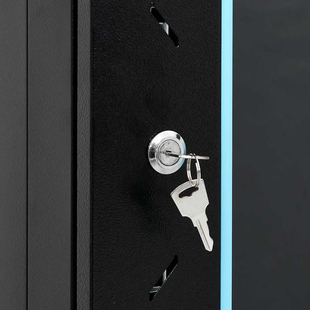 Netzwerkschrank mit Speicher Grau 60 x 45 x 28 cm Stahl