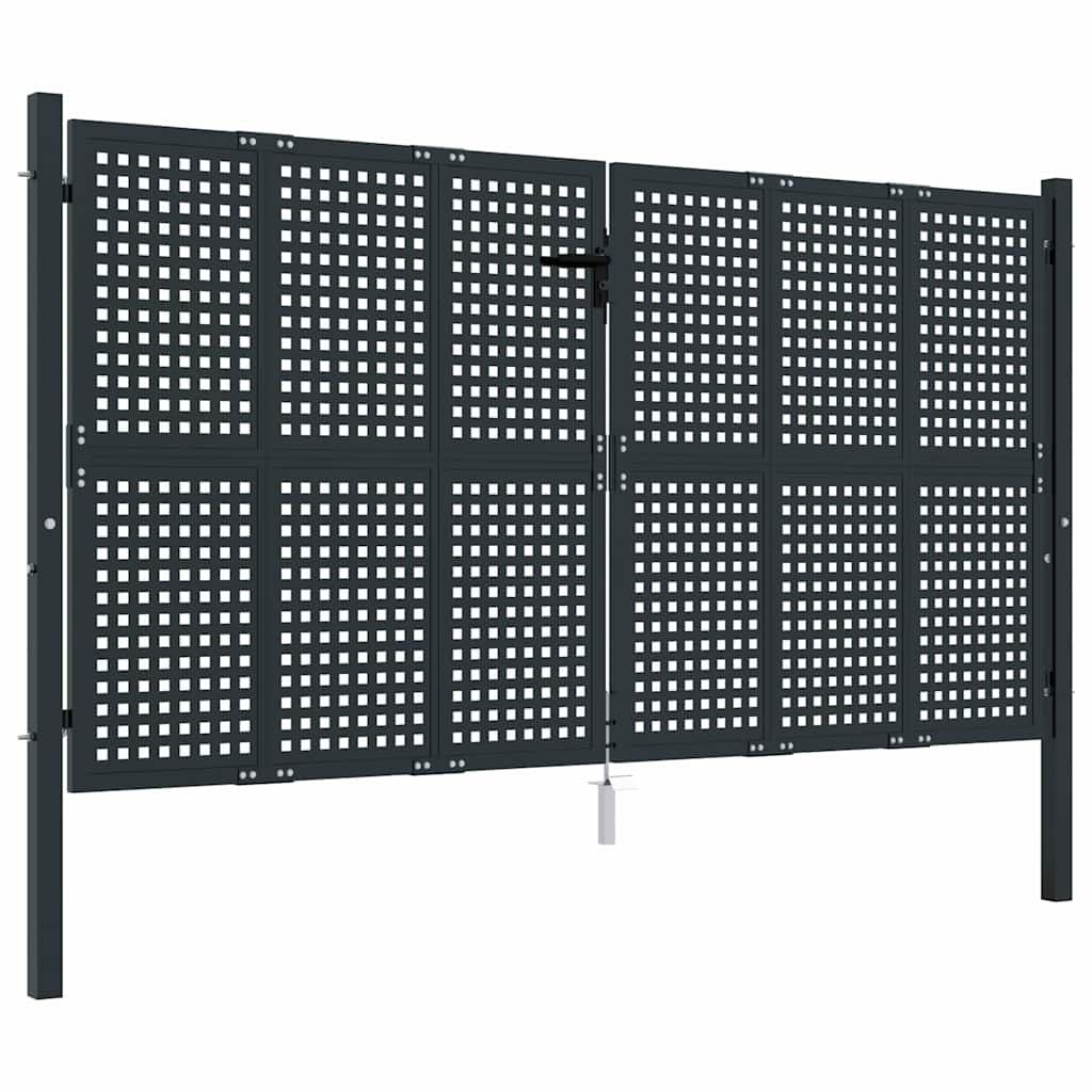 Gartentor Anthrazit 100x75 cm Stahl