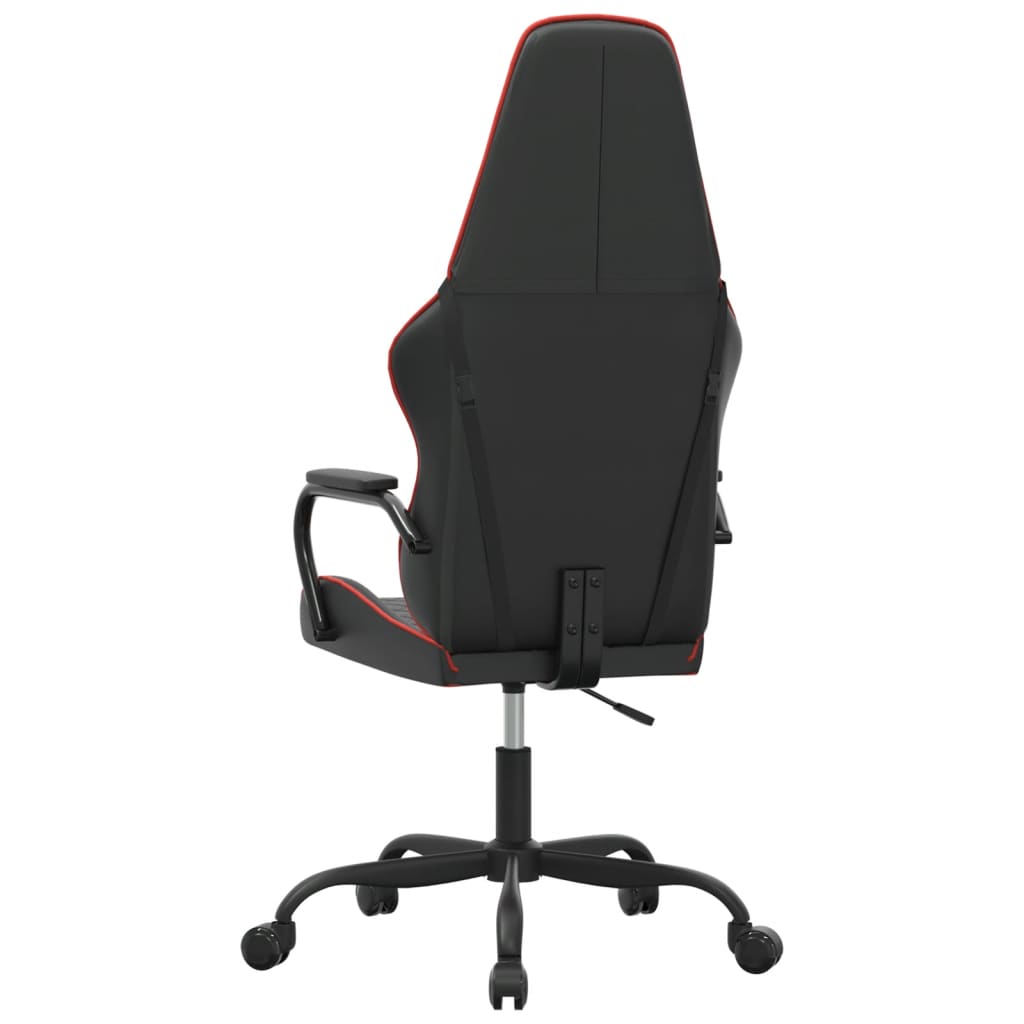 Gaming-Stuhl mit Massagefunktion Gold und Schwarz Kunstleder