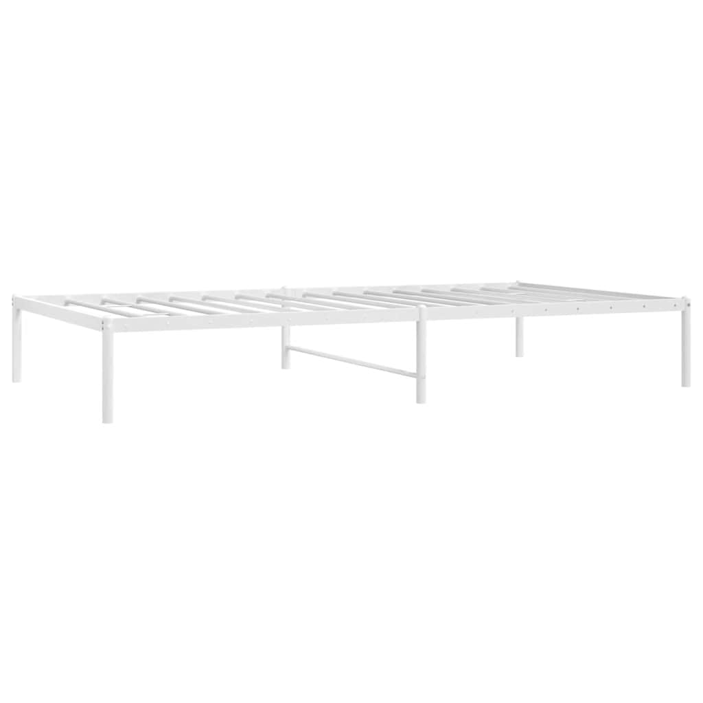 Bettgestell Metall Schwarz 75x190 cm