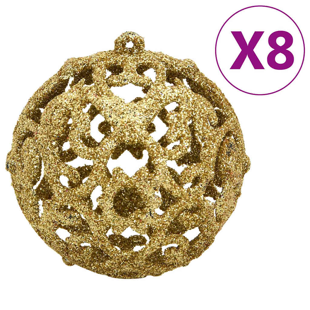 111-tlg. Weihnachtskugel-Set Golden Polystyrol