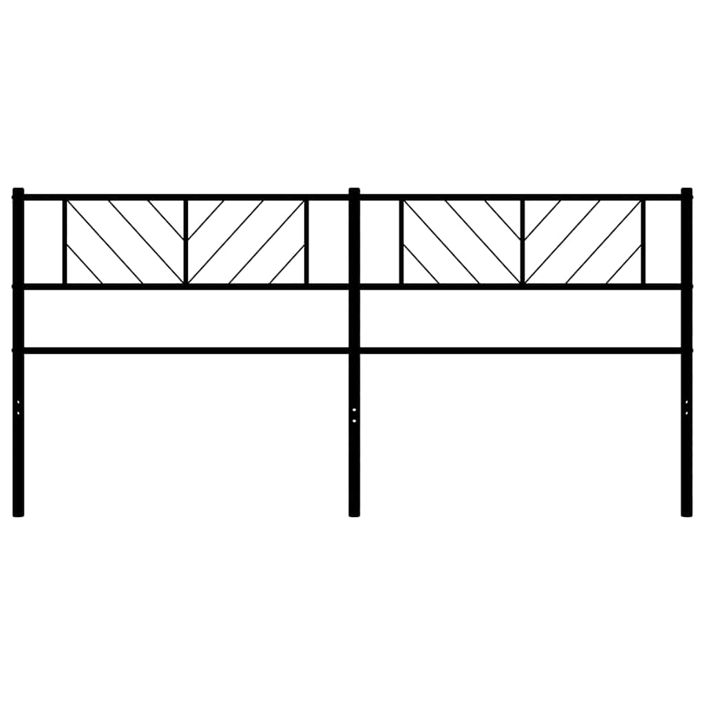 Ersatz-Kopfteil Metall Schwarz 100 cm