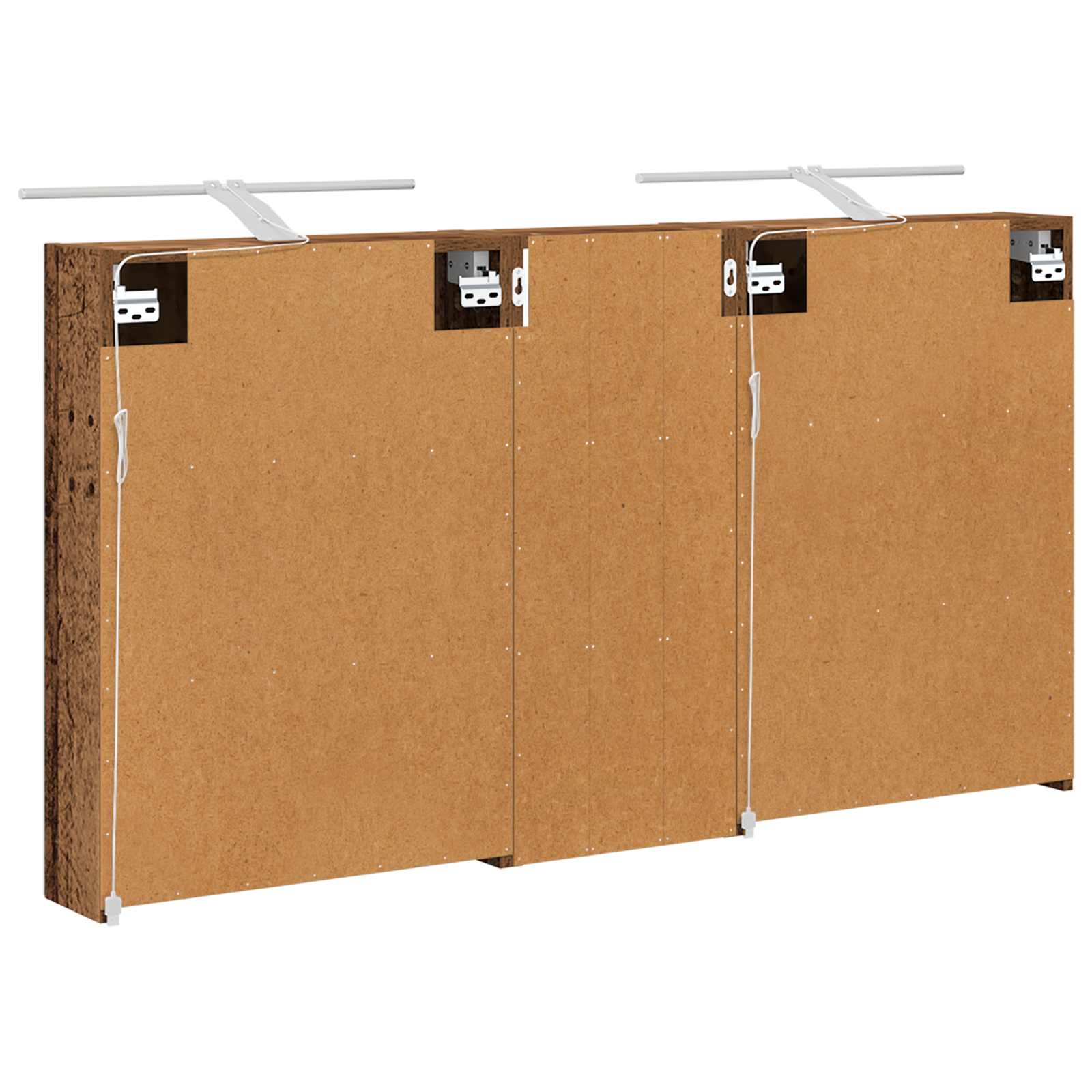 Badezimmerschrank-Set 3 pcs 80 x 10,5 x 50 cm Holzwerkstoff