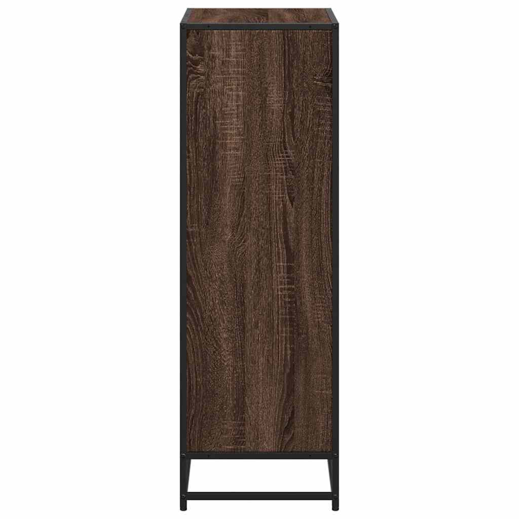 Bücherregal Schwarz 60x35x139 cm Holzwerkstoff