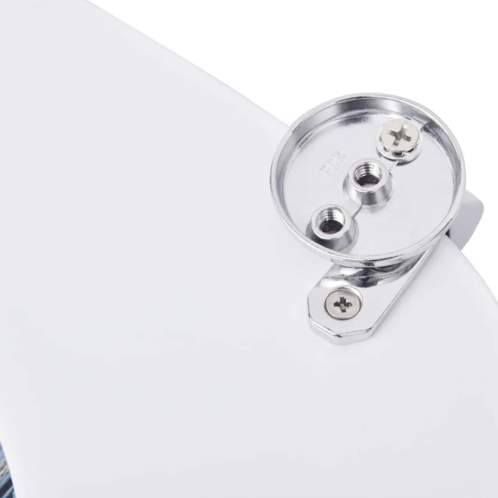 Toilettensitz MDF Deckel Schlichtes Design Weiß