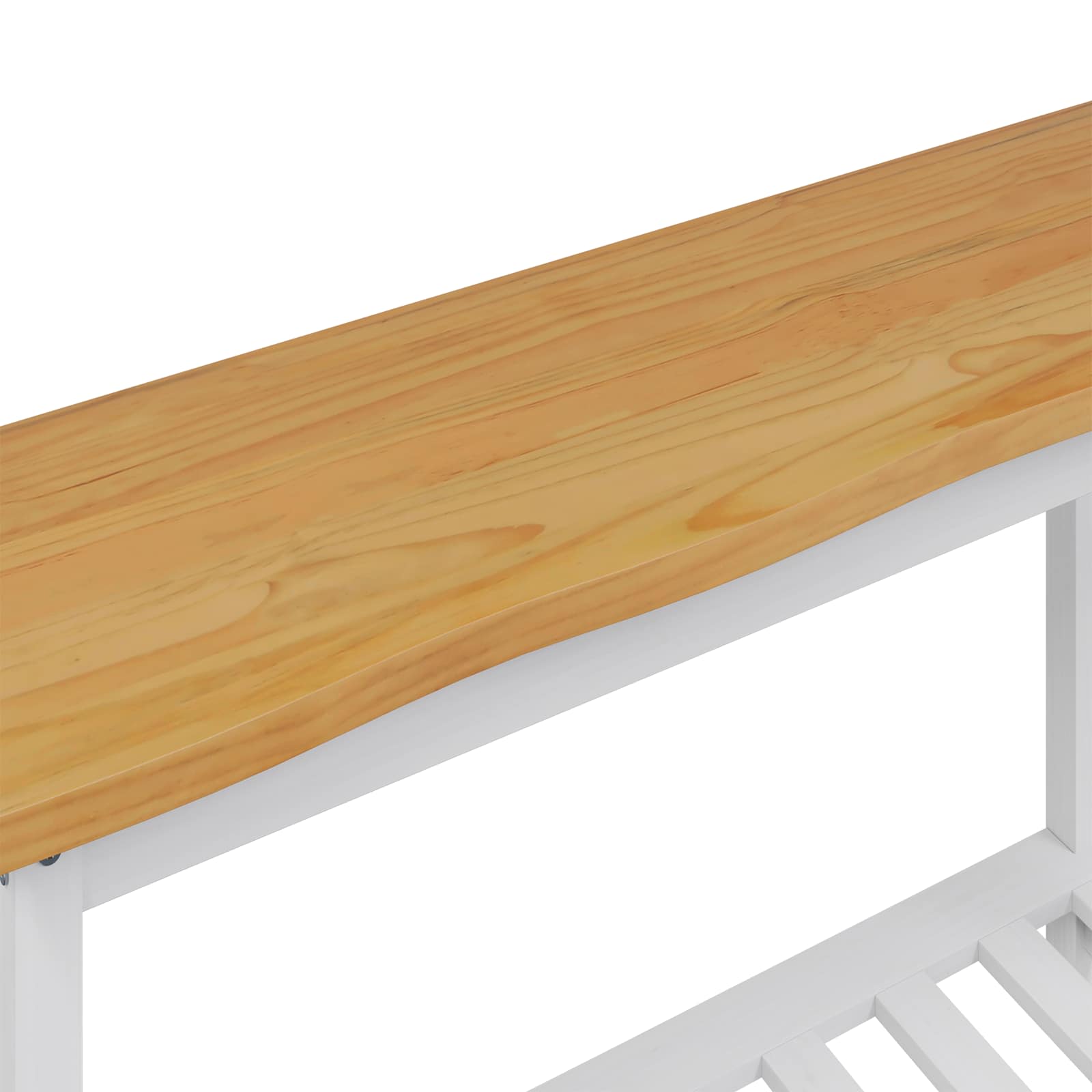 Konsolentisch mit Regal EKAI Schwarz 112 x 35 x 76 cm