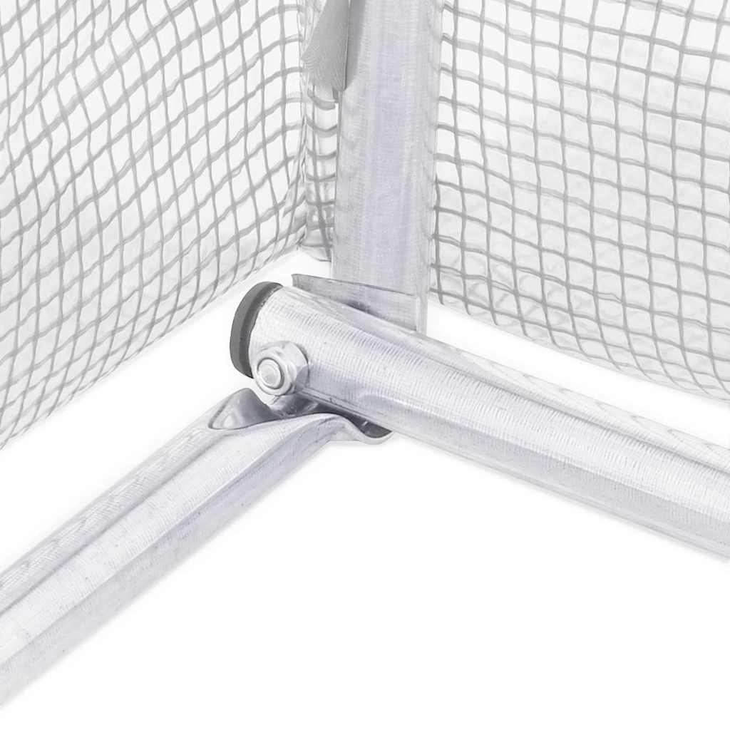 Gewächshaus mit Stahlrahmen Grün 48 m² 16x3x2 m