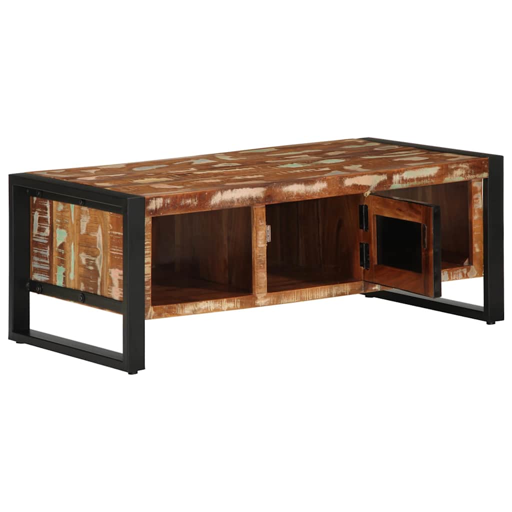 Couchtisch 90x50x36 cm Raues Massivholz Mango