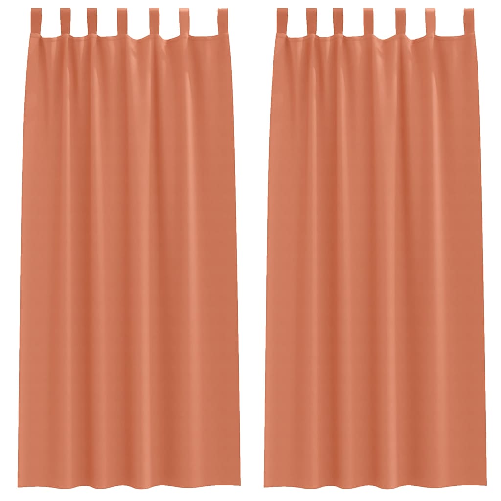 Verdunkelungs-Vorhänge mit Ringen 2 pcs Beige 140 x 140 cm