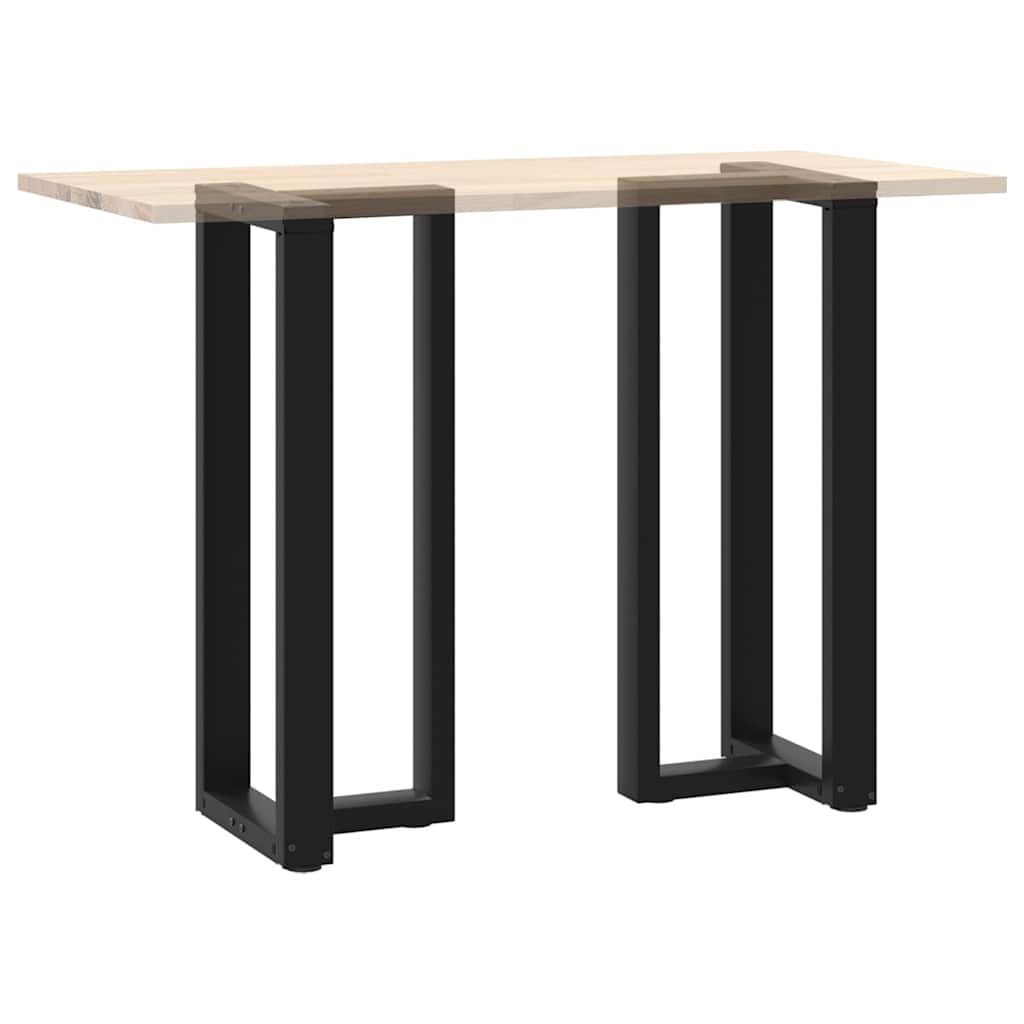 Couchtischbeine T-Form 2 Stk. Schwarz 30x25x(30-31) cm Stahl