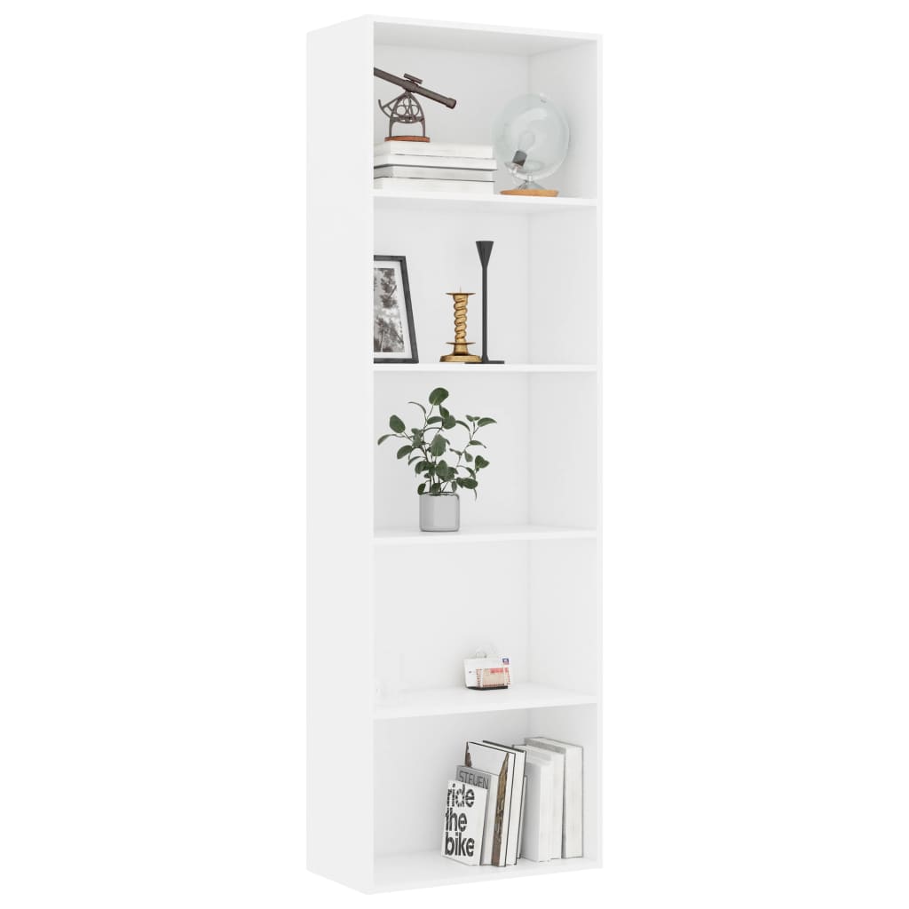 Bücherregal Schwarz Eichen-Optik 80x30x189 cm Holzwerkstoff