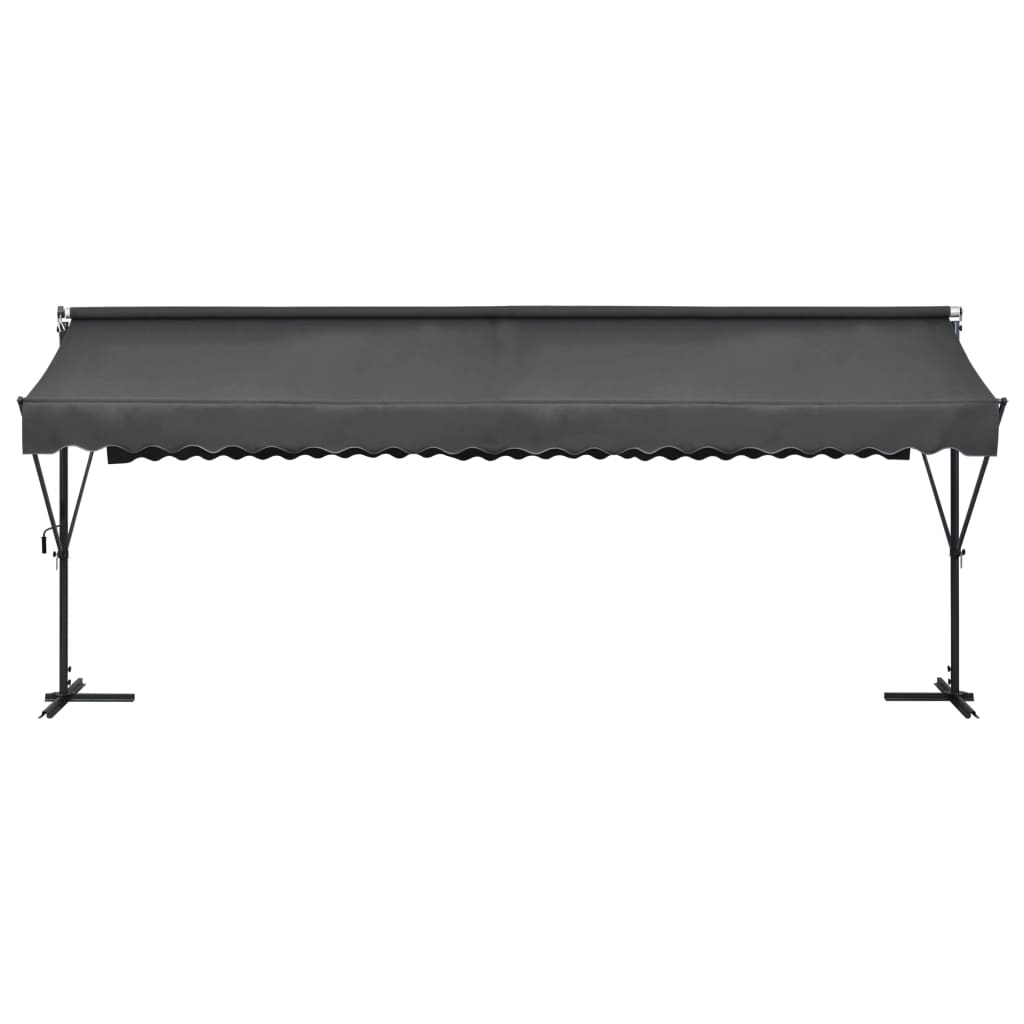 Freistehende Markise 400x300 cm Anthrazit