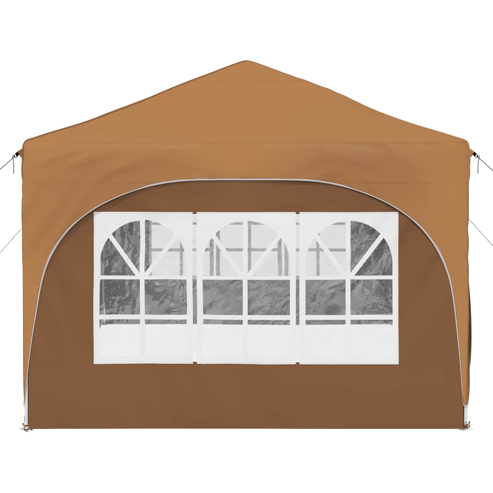 Pop-up Partyzelt 575 x 288 x 245 cm Creme Oxford-Stoff