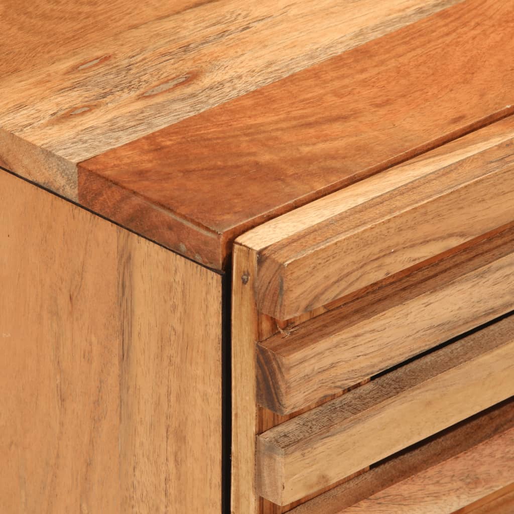 Nachttisch 40x34x46 cm Raues Mangoholz