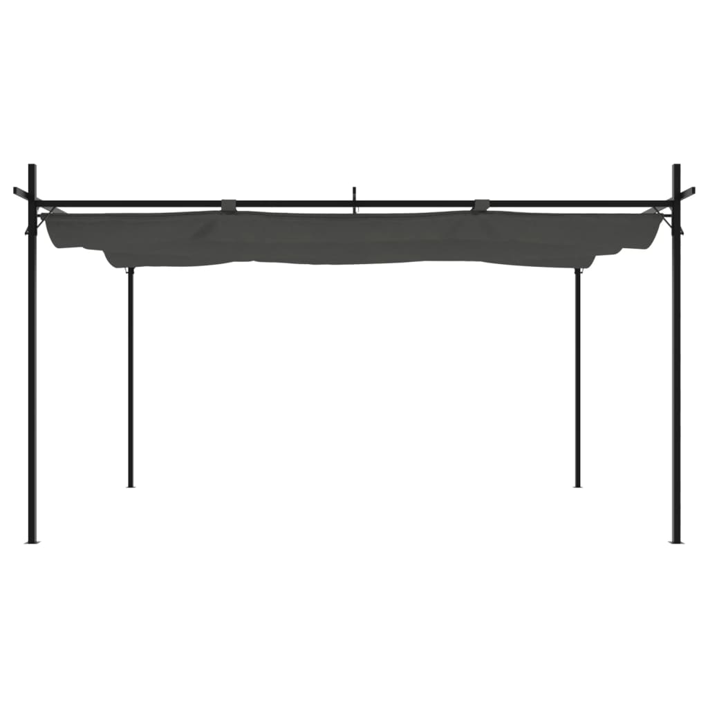 Pergola mit Schiebedach Creme 295x292x230 cm