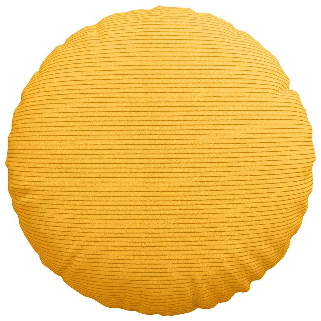 Sitzkissen 2 pcs Hellgrau Ø30 x 13 cm Cordstoff