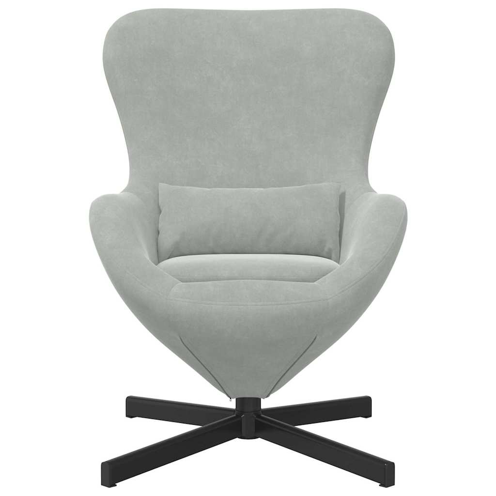 Eiersessel Blau 63 x 73 x 90 cm Samt