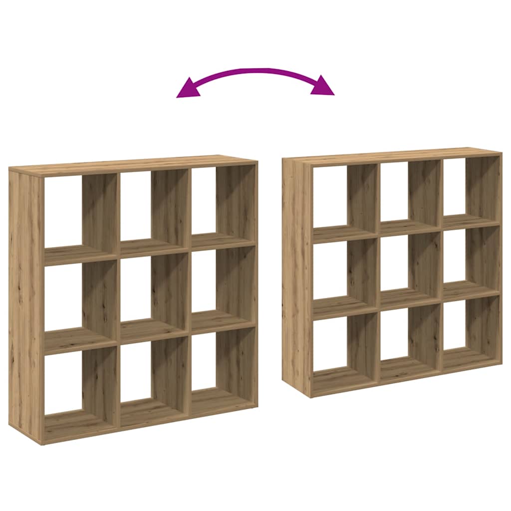 Bücherregal Weiß 137,5x29x137,5 cm Holzwerkstoff