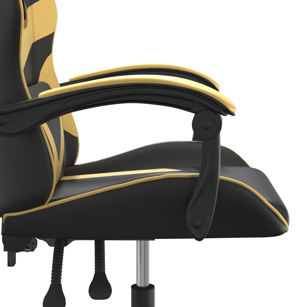 Gaming-Stuhl Drehbar Schwarz und Rot Kunstleder