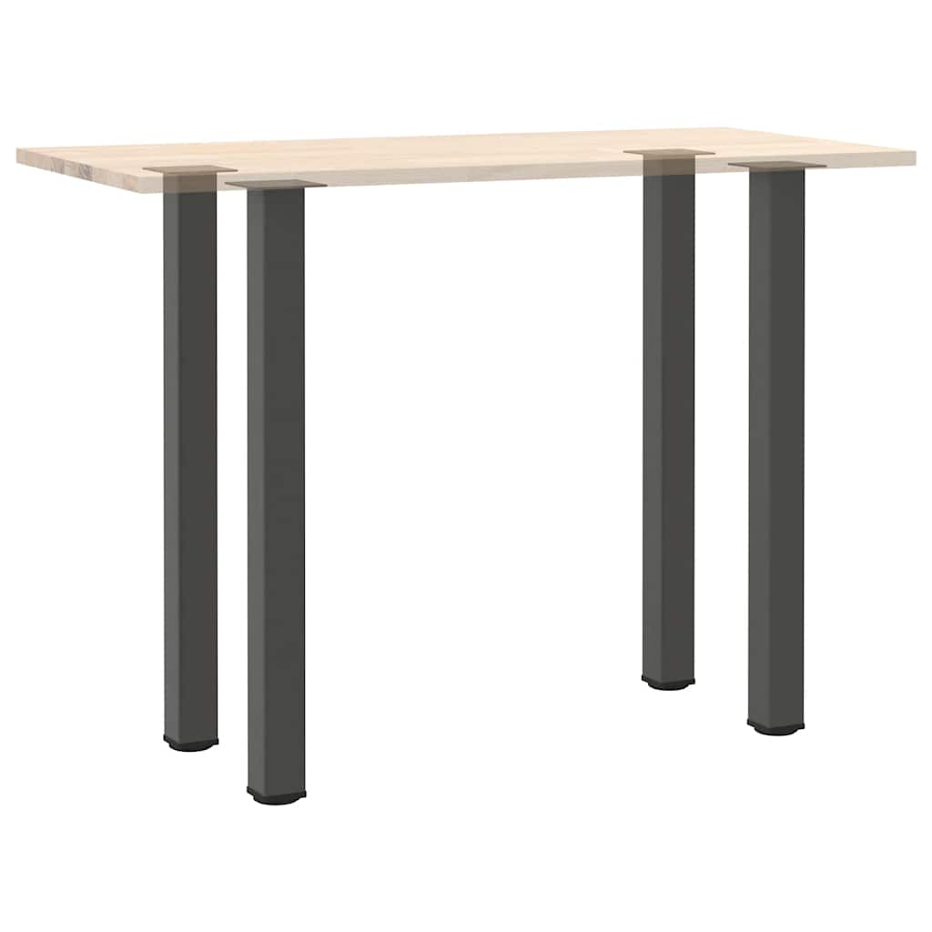 Bartischbeine 4 Stk. Schwarz 100-102 cm Stahl