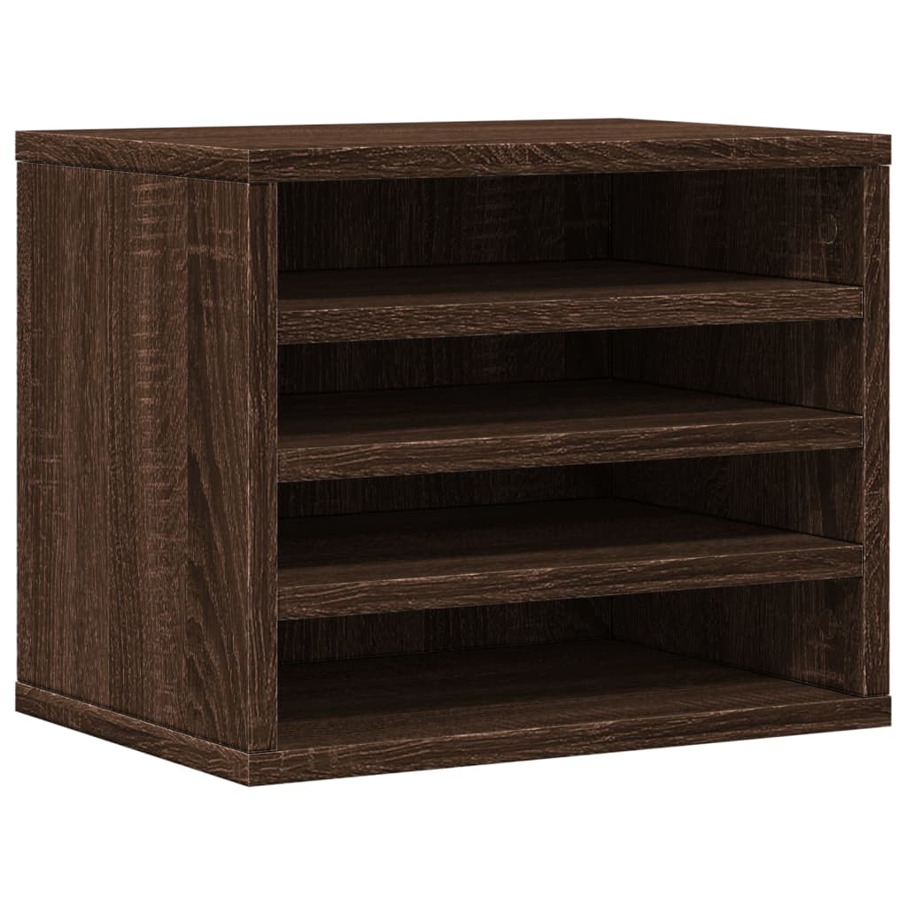 Schreibtisch-Organizer Weiß 36x26x29,5 cm Holzwerkstoff