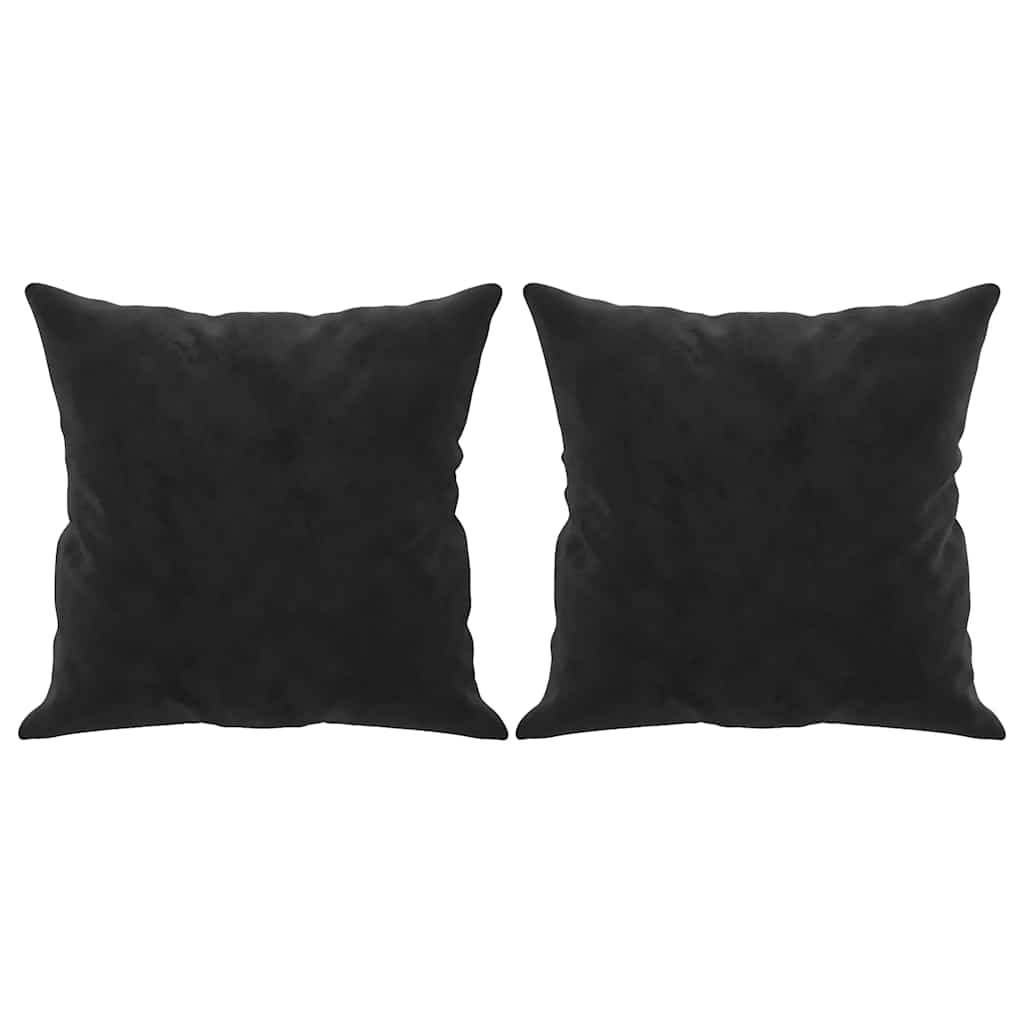 2-Sitzer-Sofa mit Zierkissen Dunkelgrün 120 cm Samt