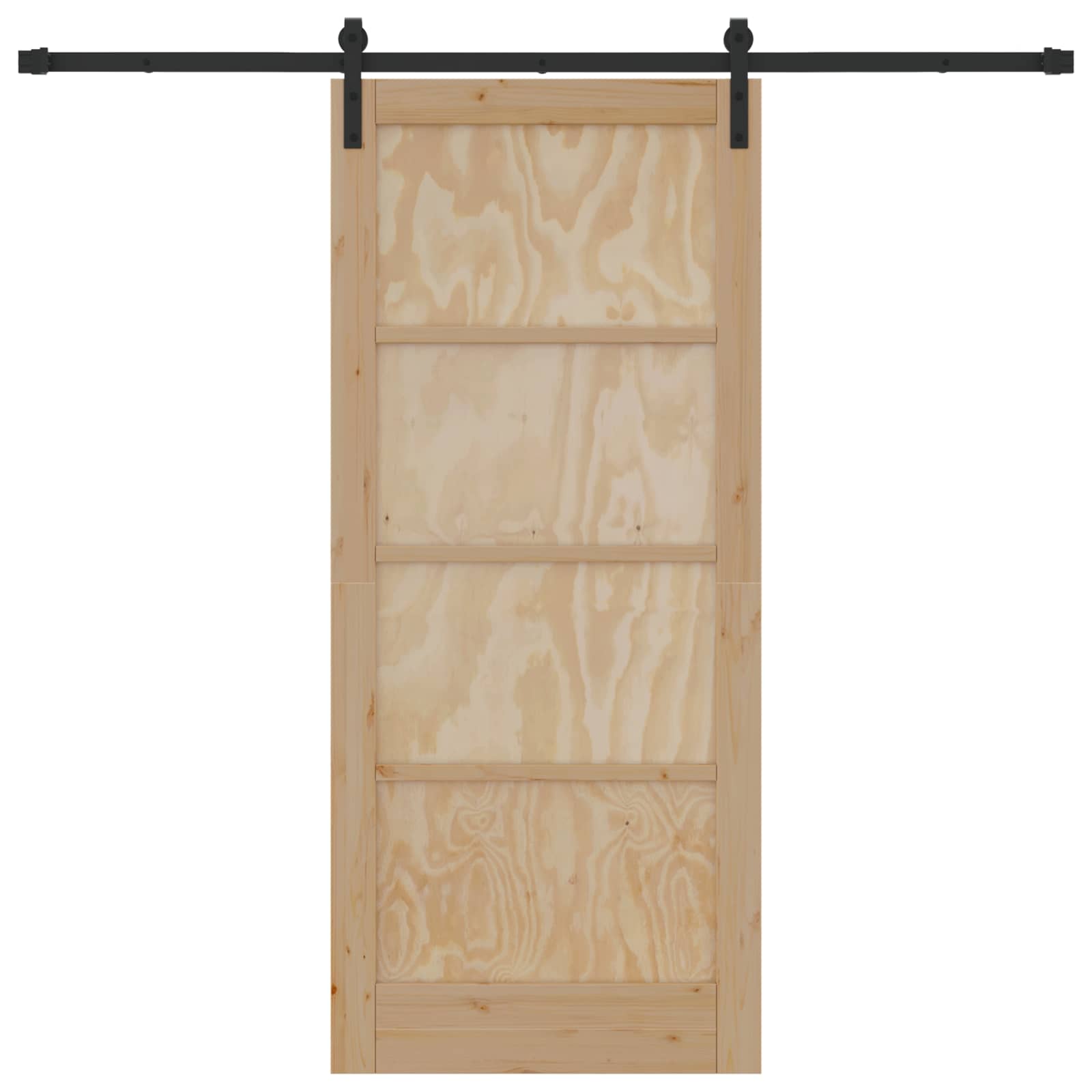Schiebetür Natur 61 x 198,5 cm Massives Kiefernholz