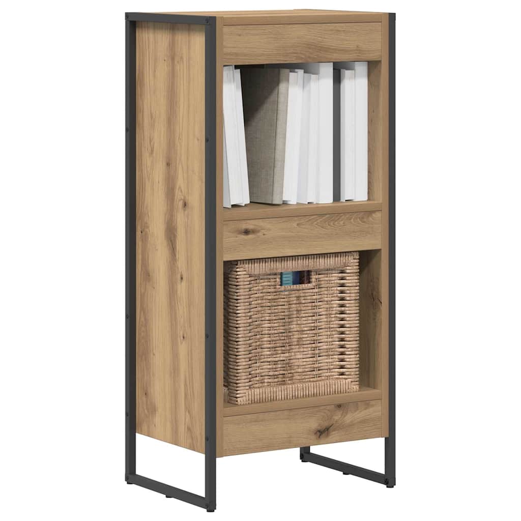 Bücherregal 2 pcs Schwarz Eichen-Optik 60 x 30 x 189,5 cm