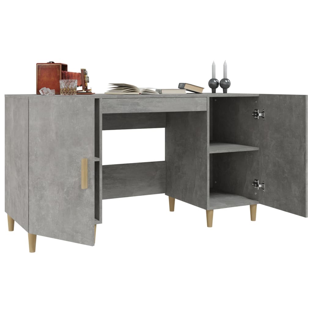 Schreibtisch Weiß 140x50x75 cm Holzwerkstoff