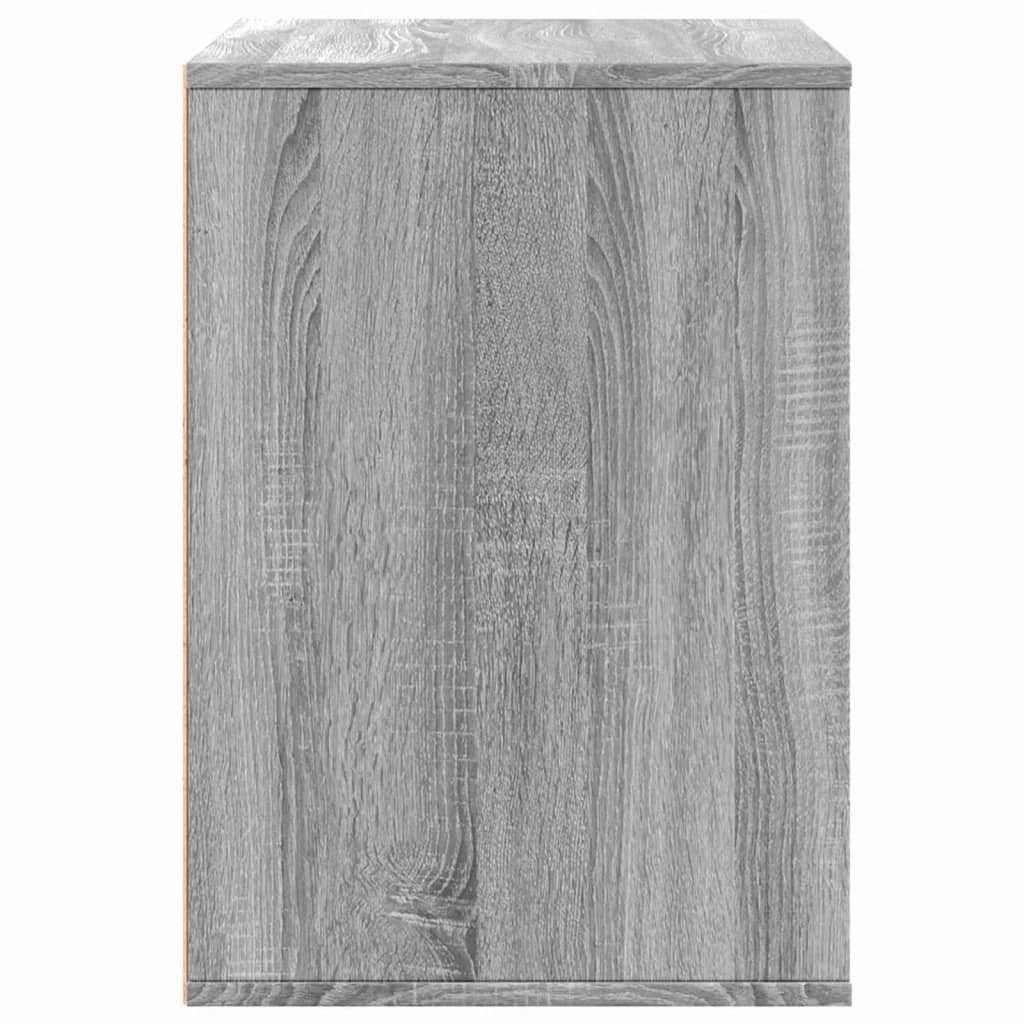 Schubladenschrank Schwarz Eichen-Optik 41 x 40 x 58 cm