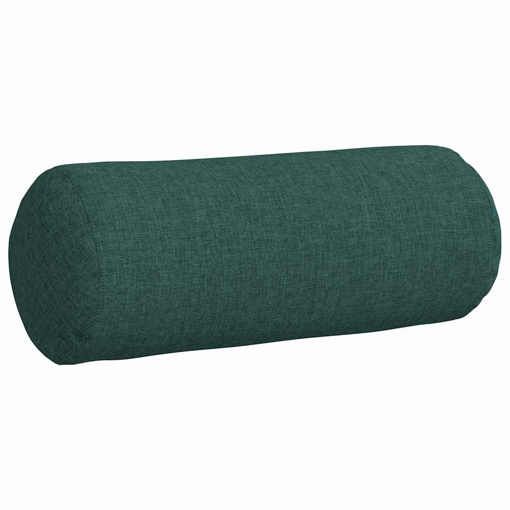 Bolsterkissen 2 Stück Hellgrau Ø 15 x 40 cm Stoff