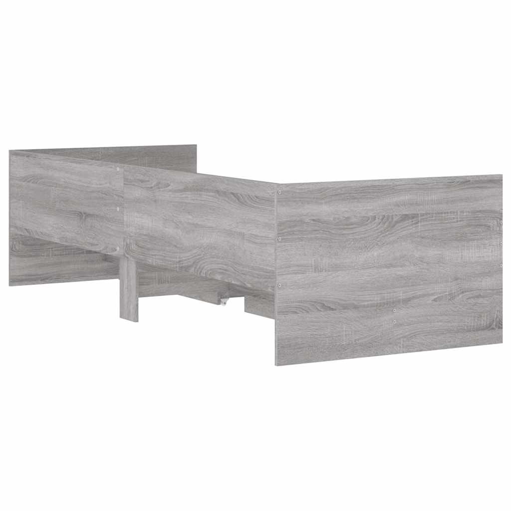 Bett mit Schubladen Braun Eiche-Optik 75x190 cm