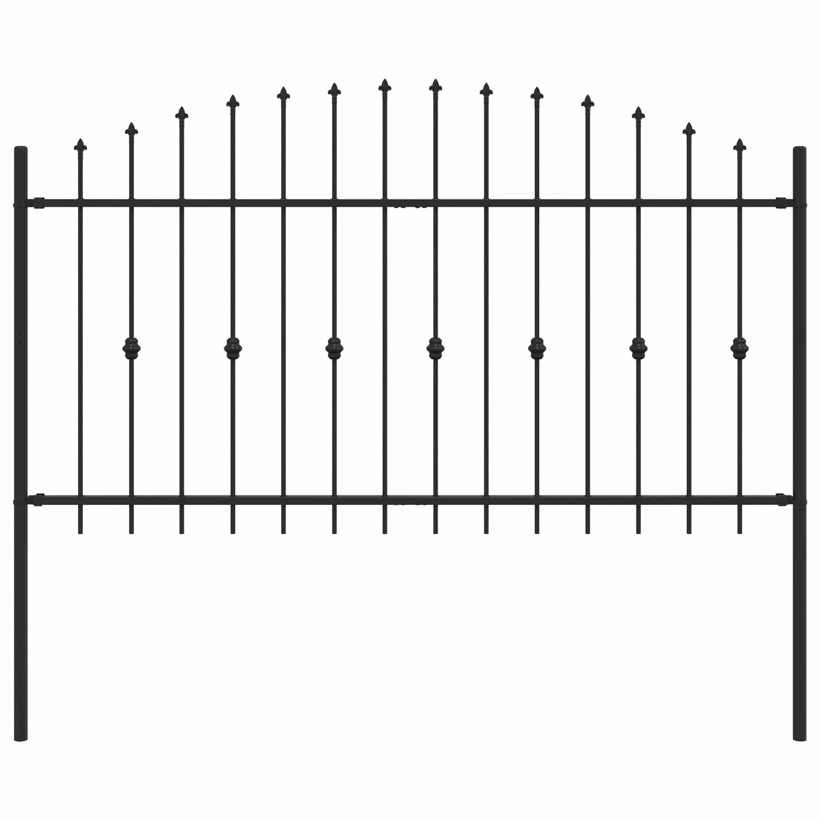Spießzaun Asten Schwarz
