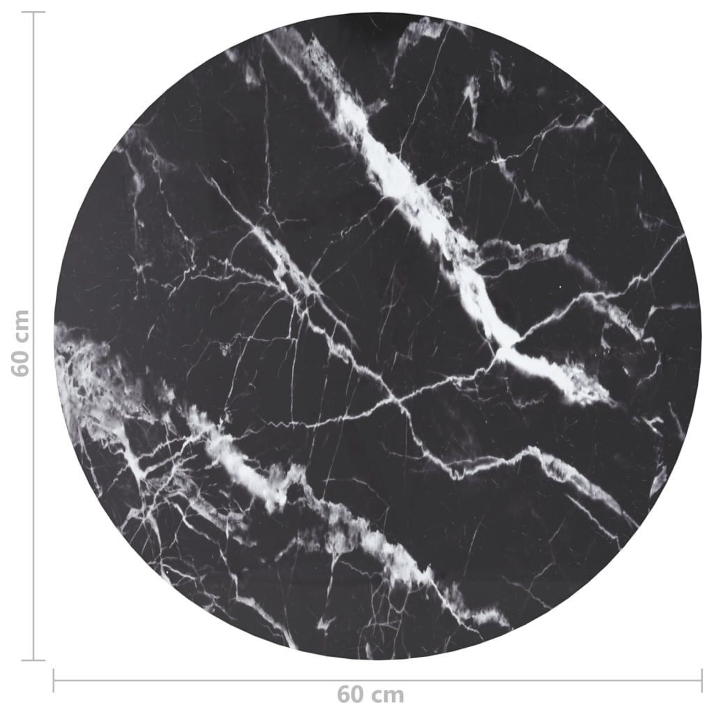 Tischplatte aus gehärtetem Glas quadratisch 700x700 mm