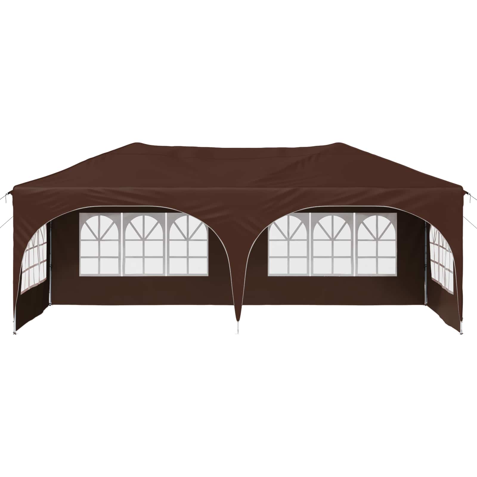 Pop-up Partyzelt 575 x 288 x 245 cm Creme Oxford-Stoff