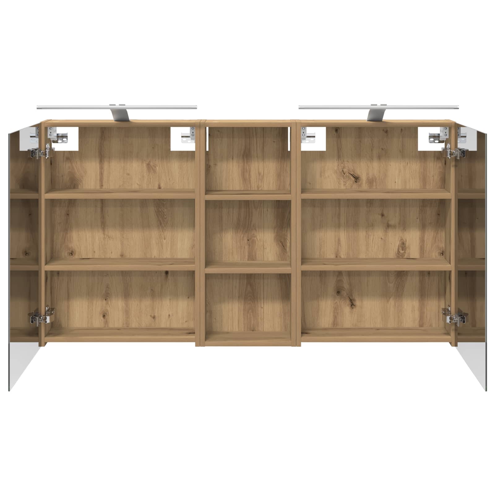 Badezimmerschrank-Set 3 pcs 80 x 10,5 x 50 cm Holzwerkstoff