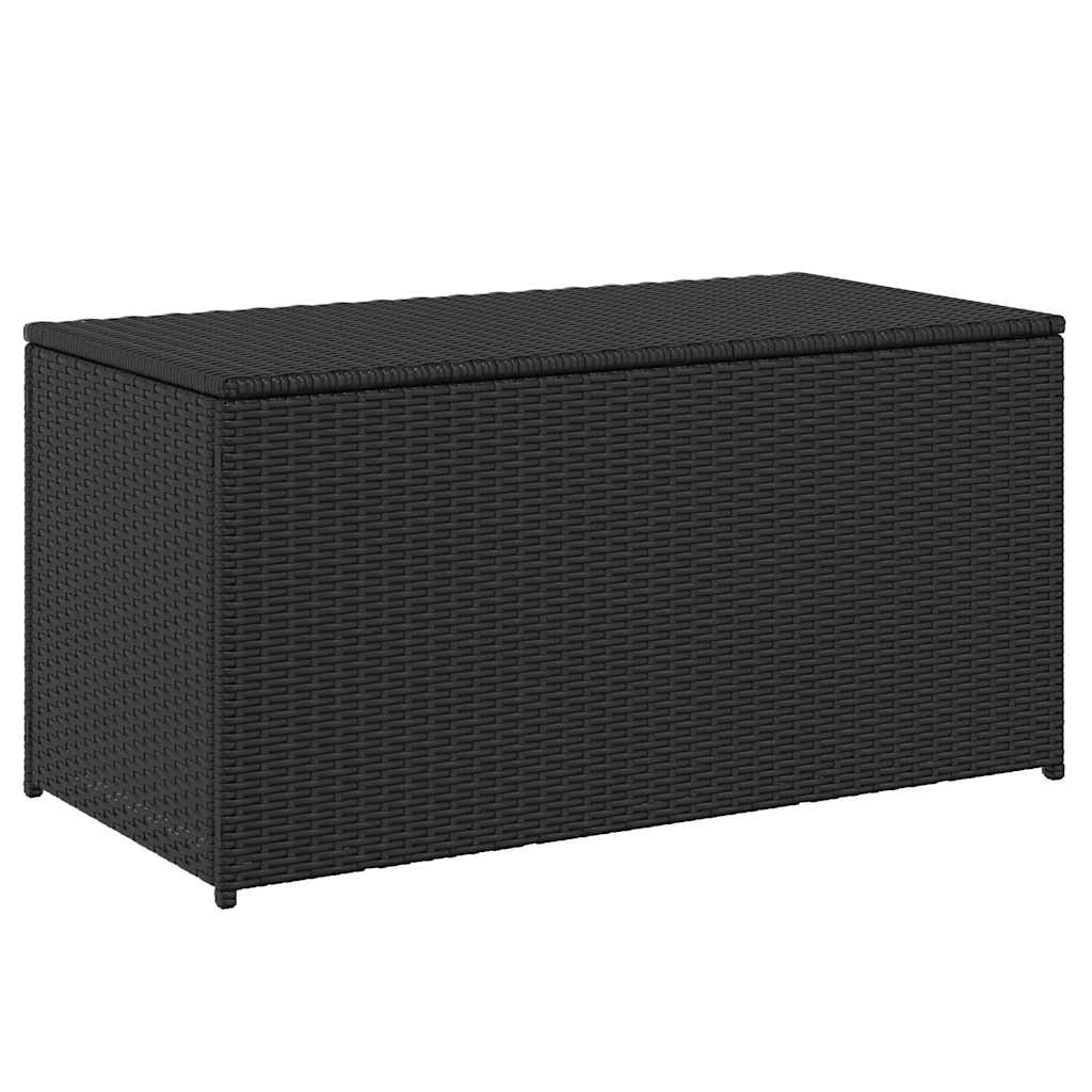 Gartentruhe Schwarz 283L Poly Rattan