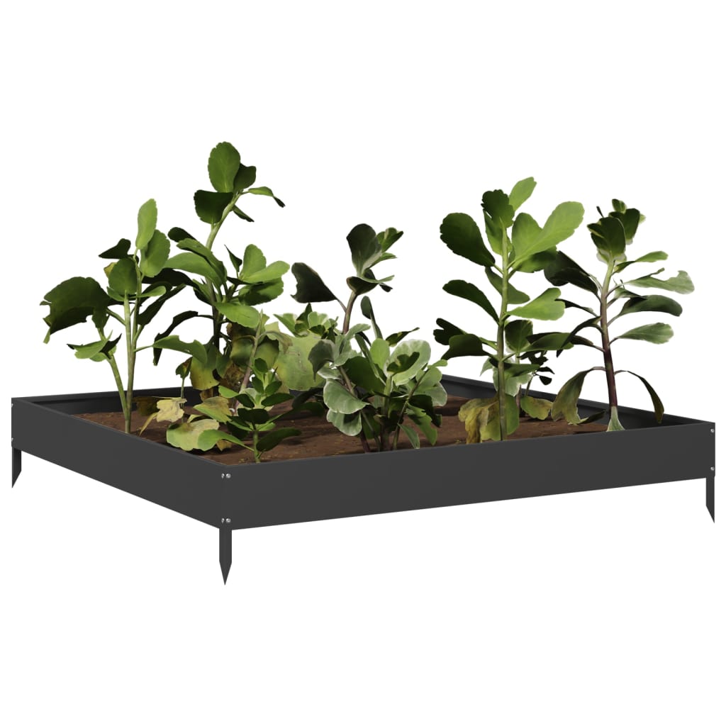 Hochbeet 100x100x18,5 cm Cortenstahl