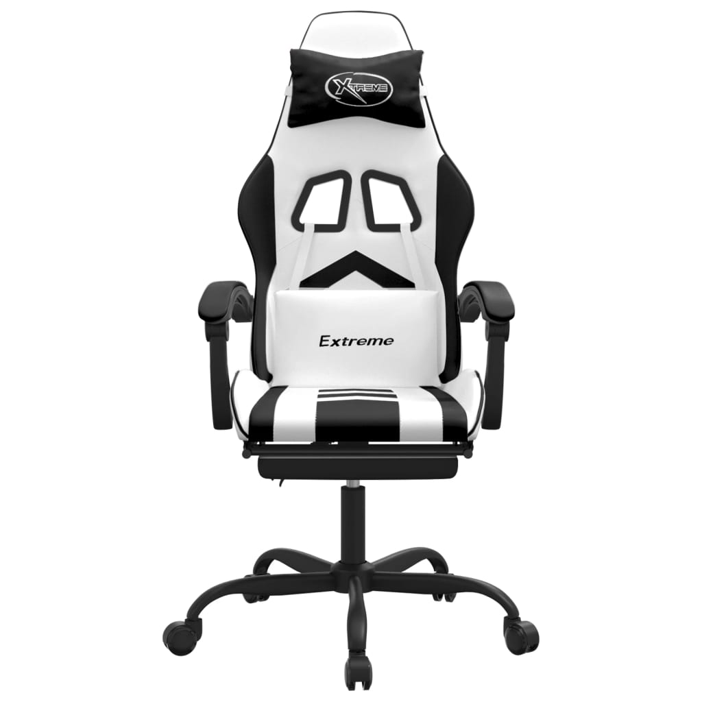 Gaming-Stuhl Drehbar Schwarz und Rot Kunstleder