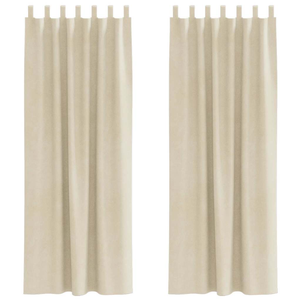Verdunkelungsvorhänge 2 pcs Schwarz 140 x 140 cm Samt