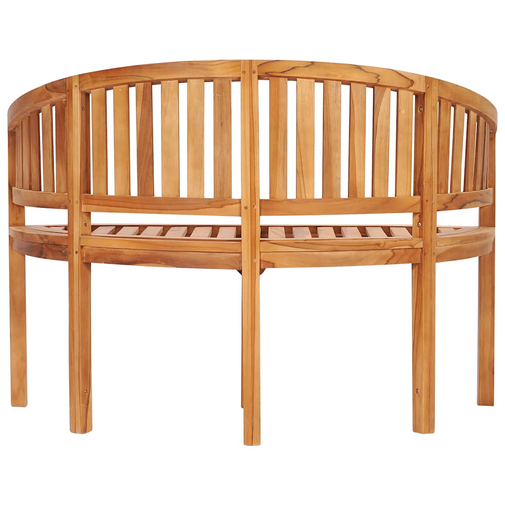 Bananenbank 180 cm Massivholz Teak