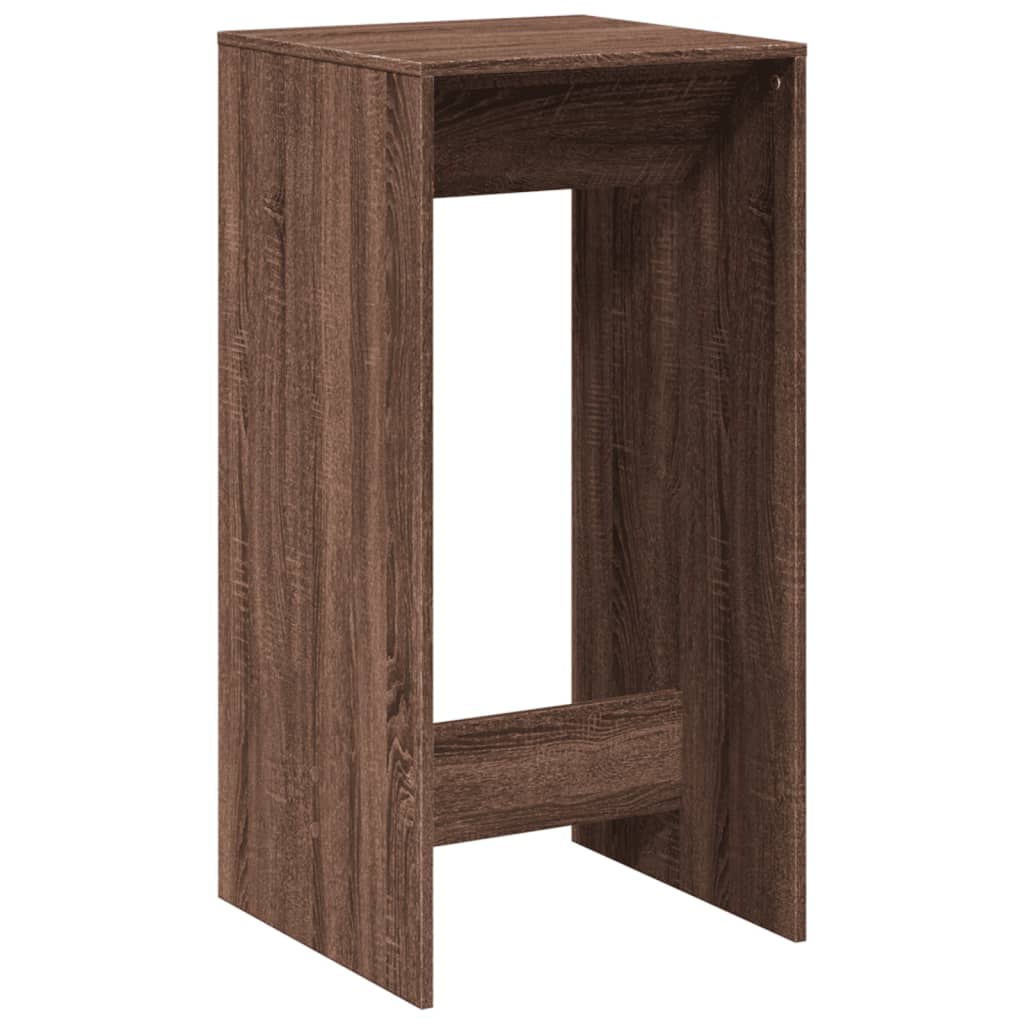 Bartisch Schwarz Eichen-Optik 102 x 50 x 103,5 cm Holzwerkstoff