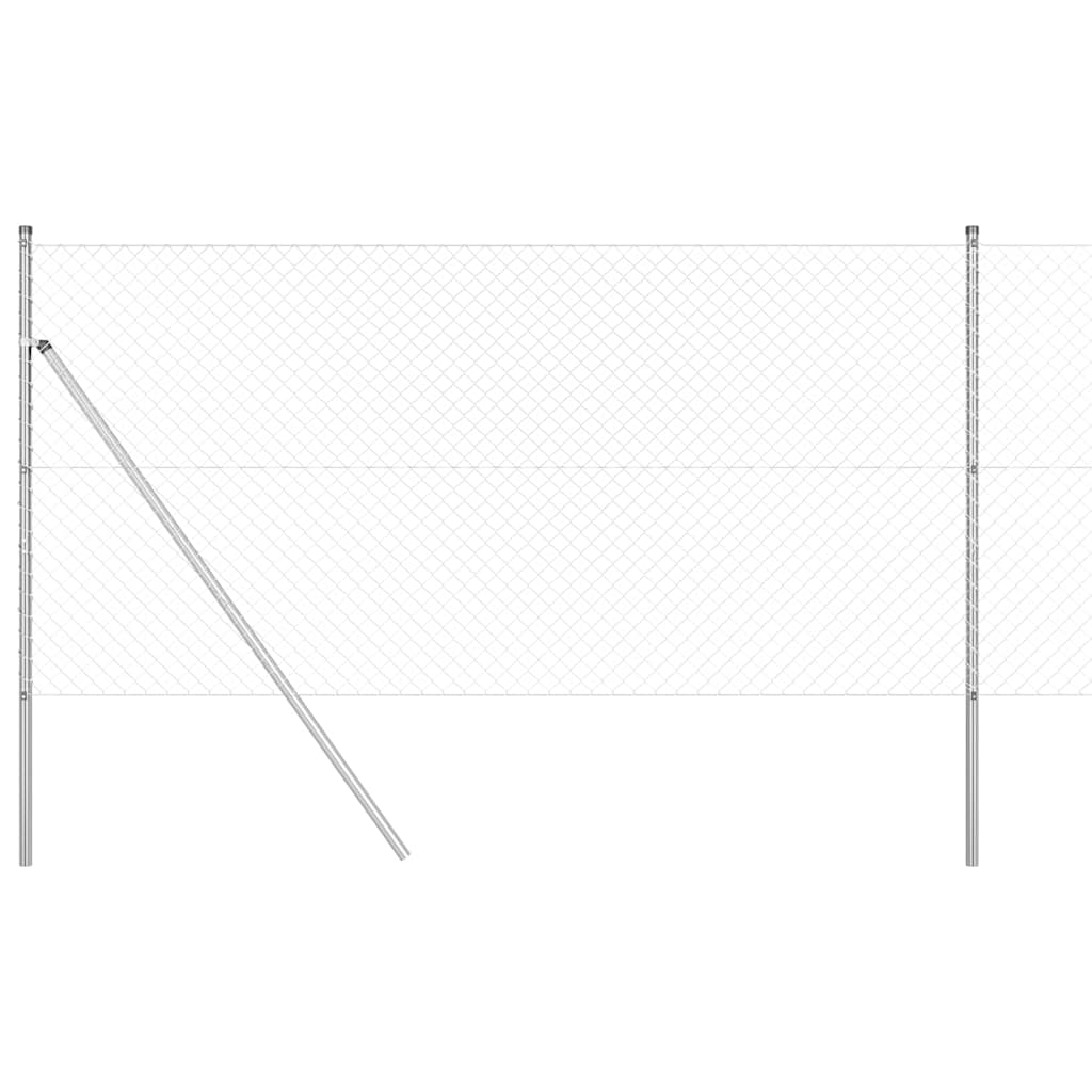 Outdoor Kettenglied-Zaun Erdfixierung 10 x 0,4 m Grün Netz