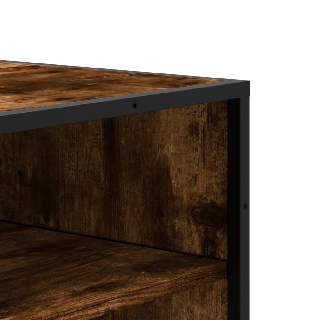 Schuhschrank Schwarz 75x38x97,5 cm Holzwerkstoff Metall