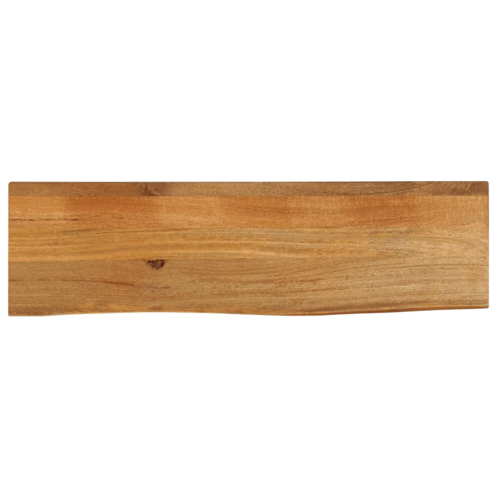 Wandregal 40x20x2,5 cm Rechteckig Massivholz Akazie Baumkante