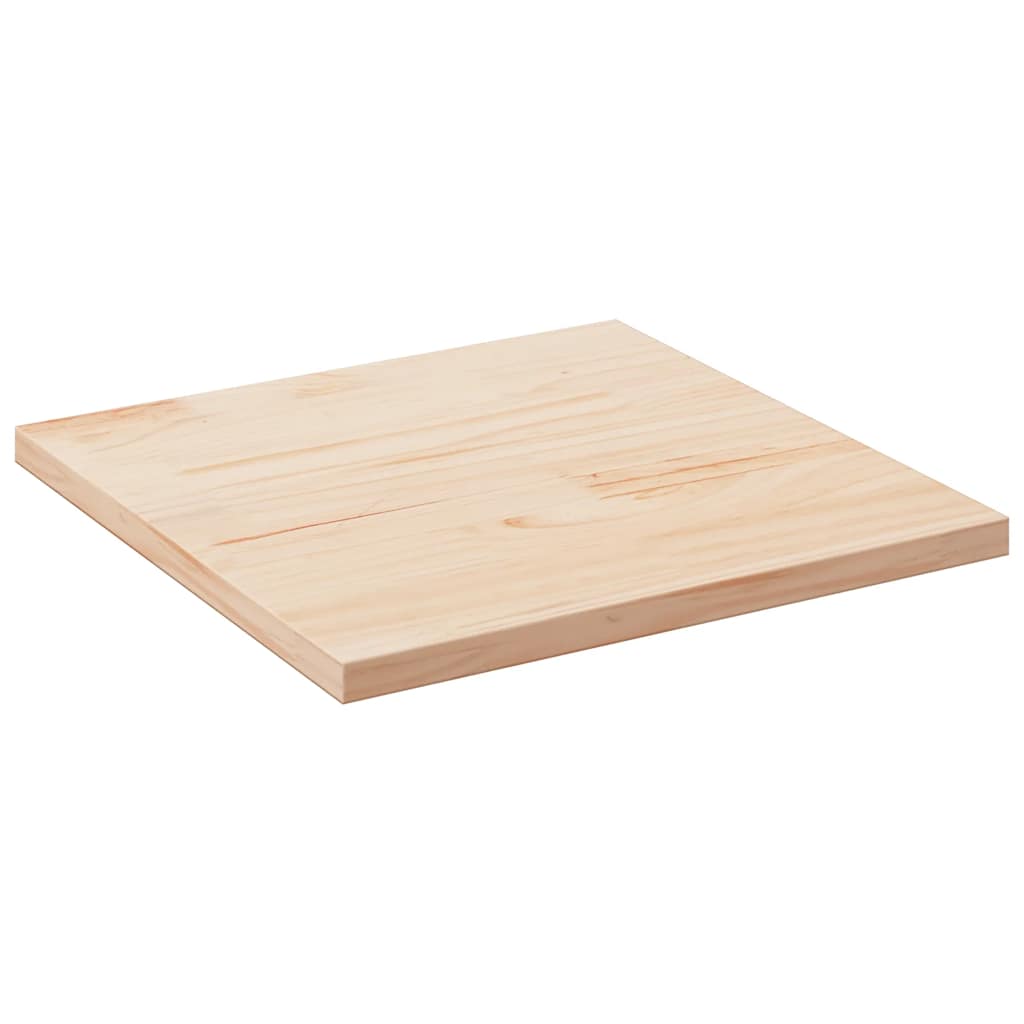 Tischplatte Weiß 40x40x2,5 cm Massivholz Kiefer Quadratisch