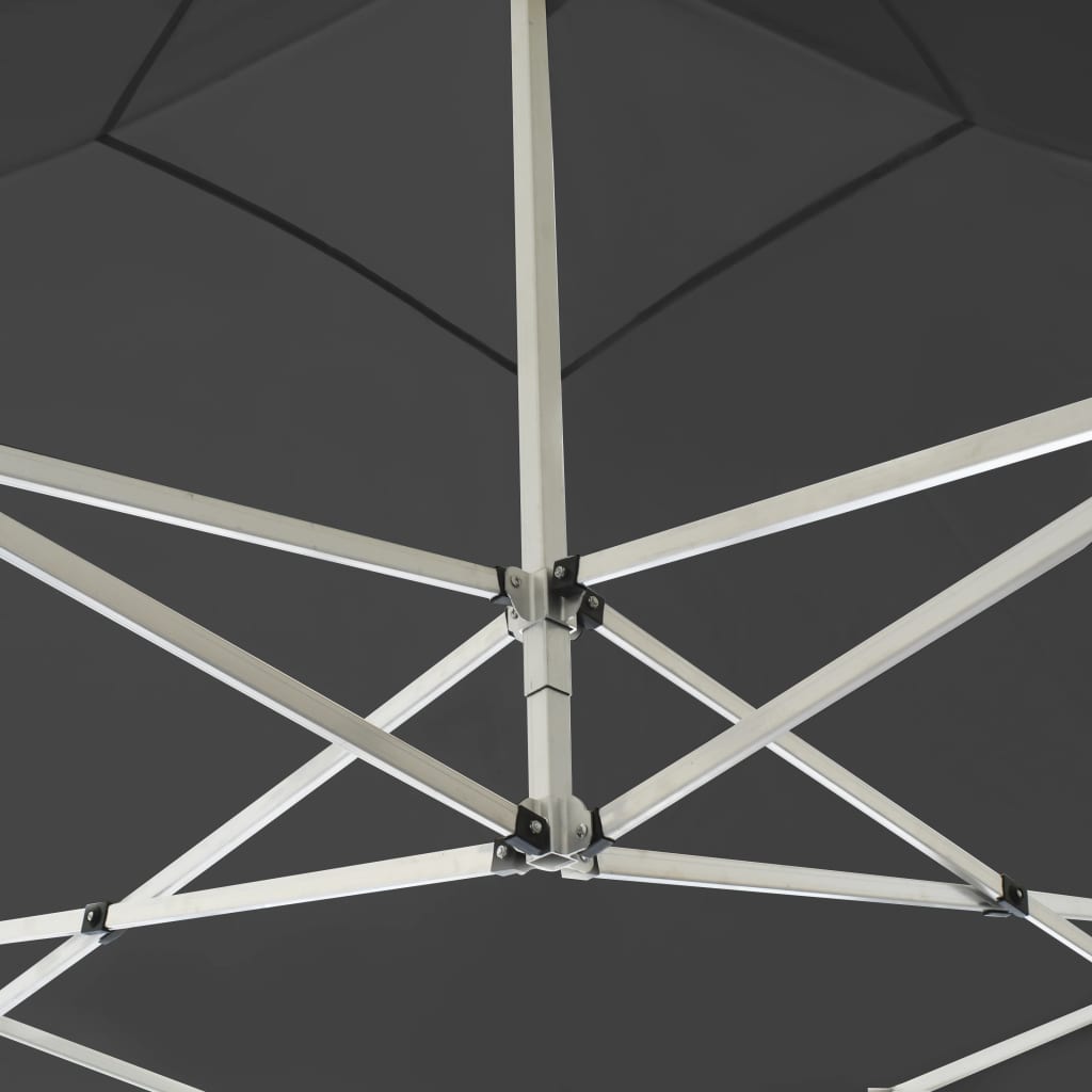 Profi-Partyzelt Faltbar mit Wänden Aluminium 3×3m Weiß