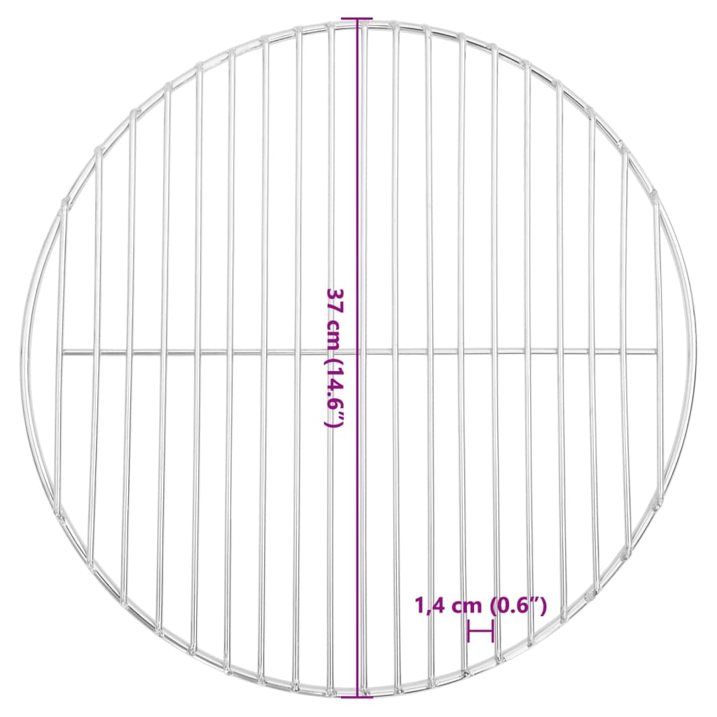 Grillrost Rund Ø34,5 cm 304 Edelstahl